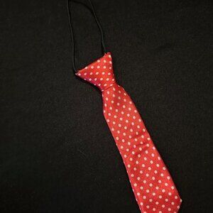 Red & White Polka Dot 7" Tie    -Pets  7923  NWT Boutique